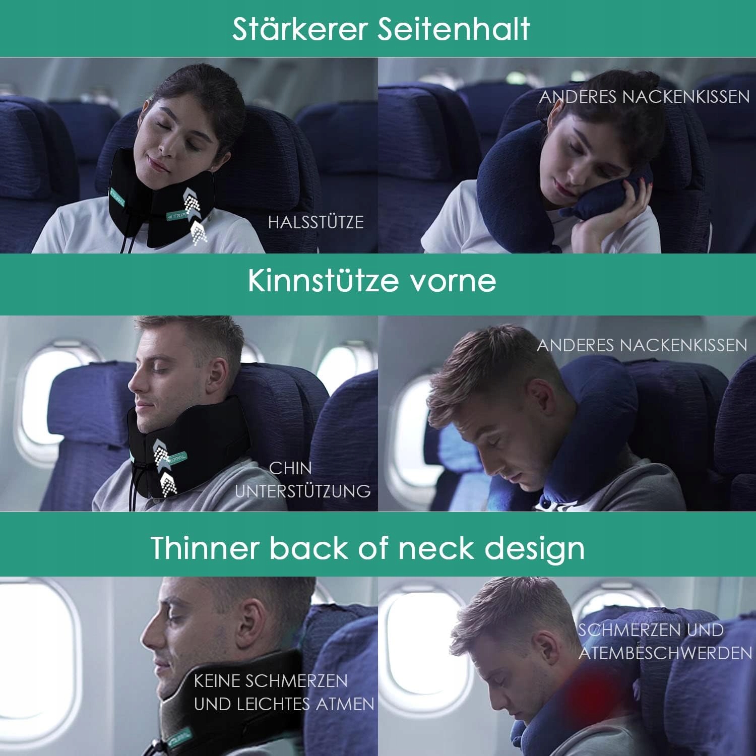 PODUSZKA PODRÓŻNA DO SPANIA, PODUSZKA POD SZYJĘ Z PAMIĘCIĄ KSZTAŁTU Model Podróżna Poduszka