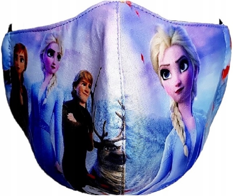 

Maska Maseczka Dla Dzieci Wielorazowa Elsa Frozen