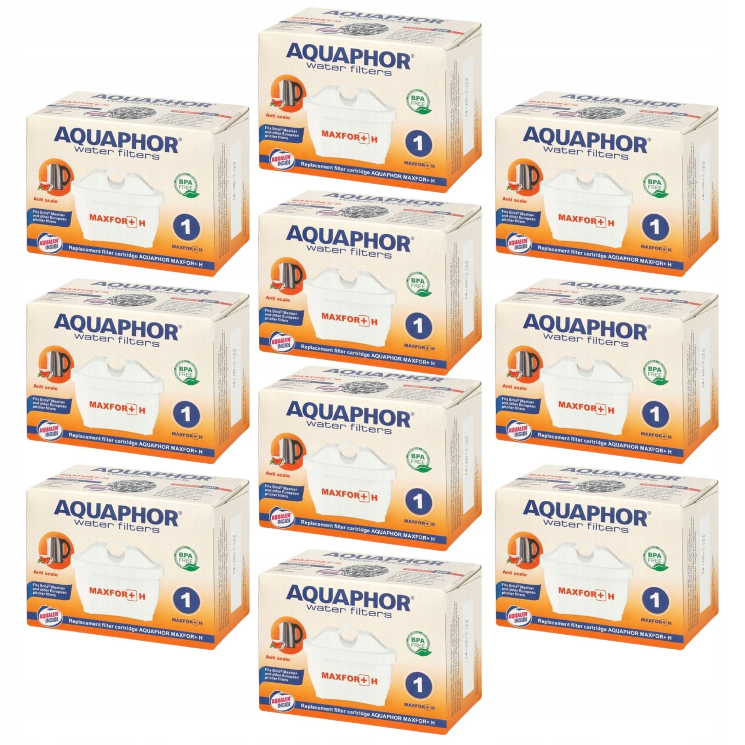 Filtrační vložka do konvice Aquaphor Maxfor+ H pro tvrdou vodu 10 ks
