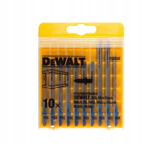 Pilový kotouč do přímočaré pily komplet 10 Ks. Pro kov DeWALT
