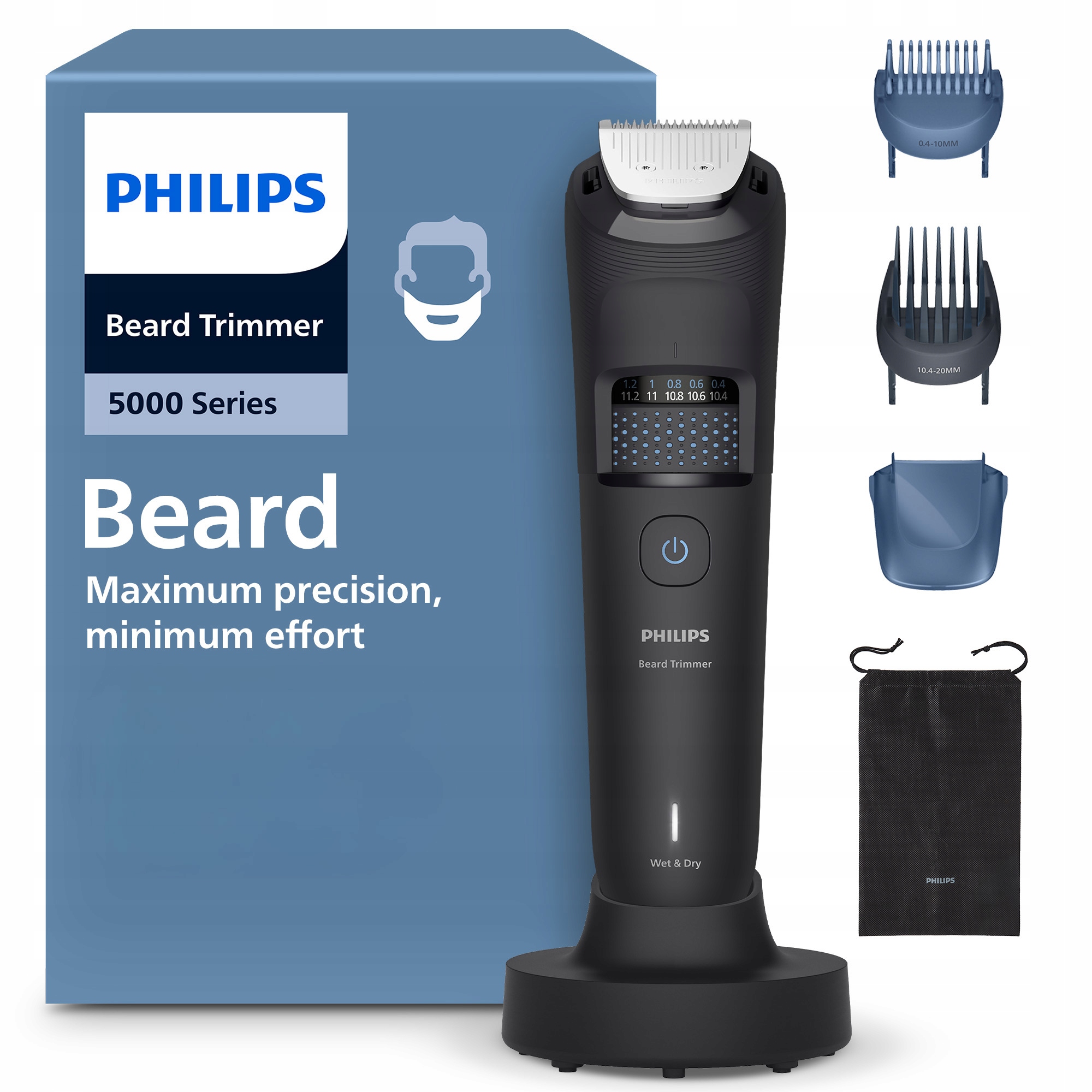 Trymer do brody 40 ustawień długości seria 5000 Philips BT5780/15