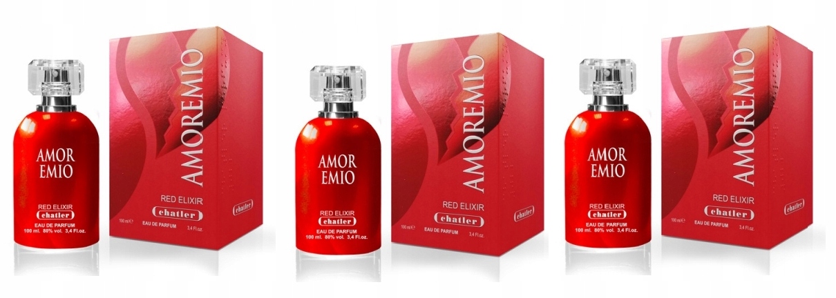 Chatler Amoremio Red Elixir 3x100 ml parfémovaná voda