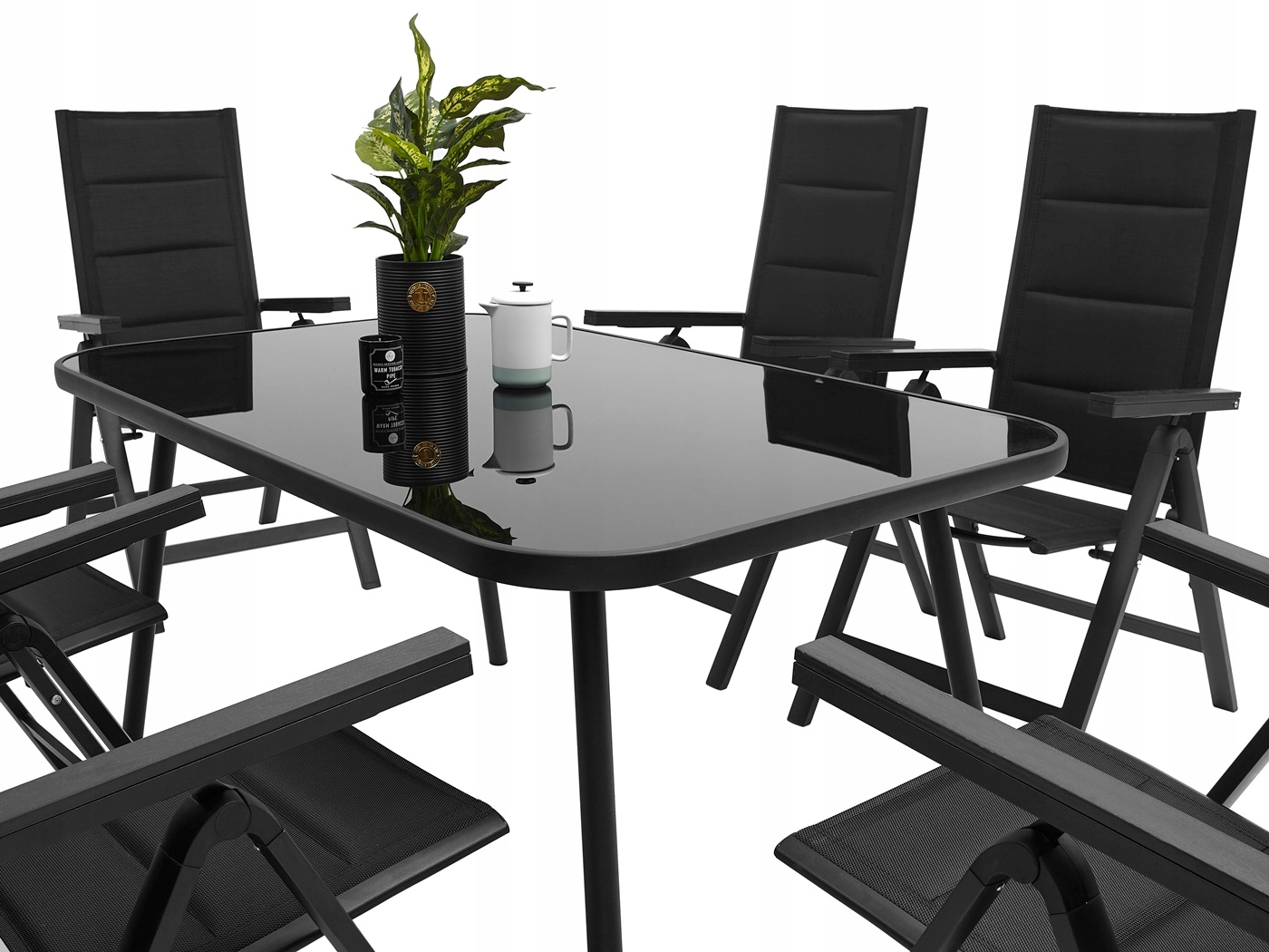 MEBLE OGRODOWE ZESTAW STÓŁ 6+1 NA TARAS BALKON Producent MAT-COMPANY