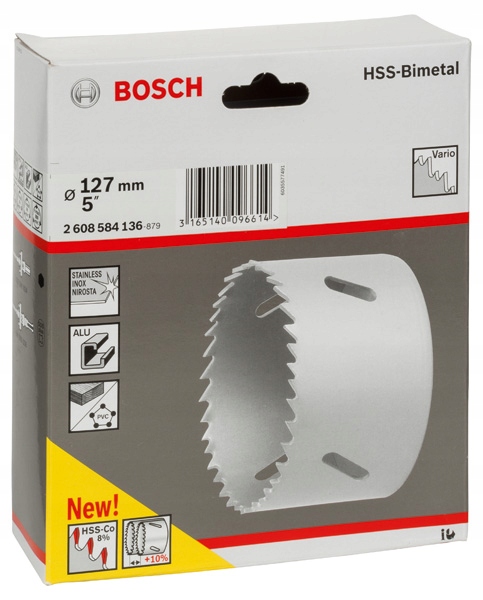 BOSCH PIŁA OTWORNICA KORONKA BIMETAL HSS 127 MM Marka Bosch