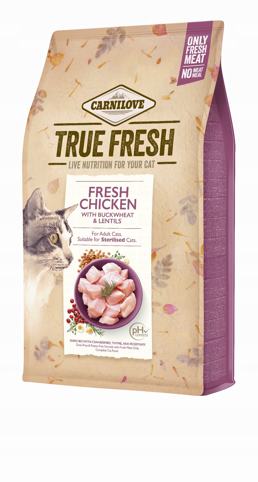 Levně Carnilove True Fresh Cat Chicken suché krmivo pro kočky 1,8 kg