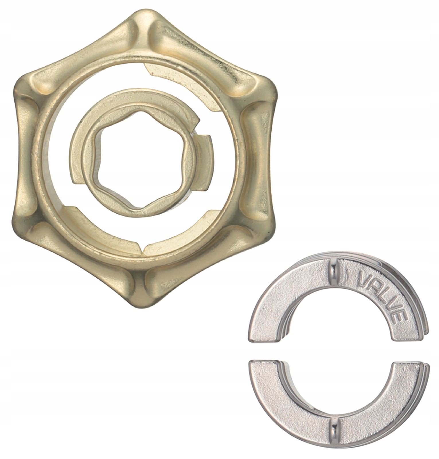 Łamigłówka Cast Huzzle Valve układanka metal 4/6 Stan opakowania oryginalne