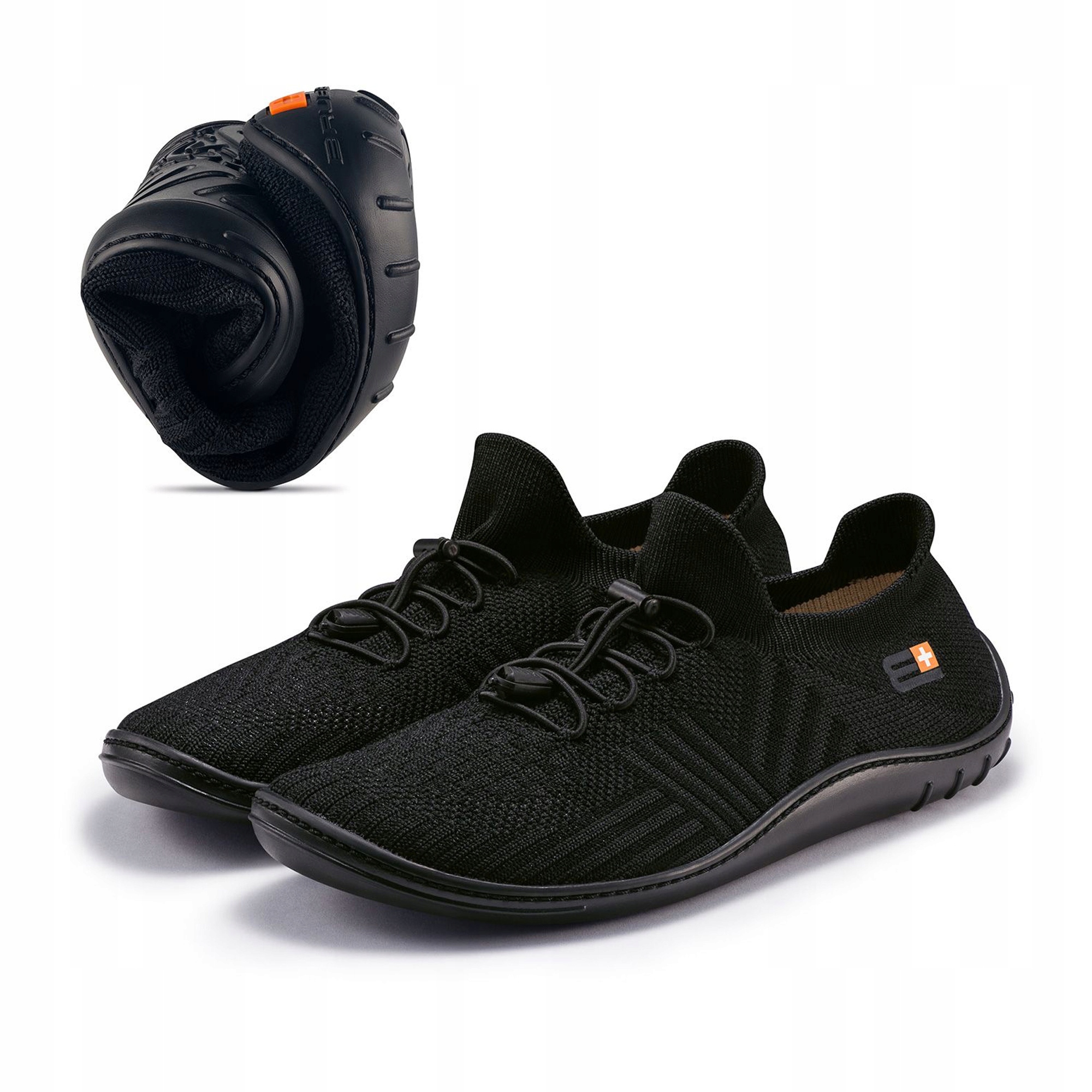 Brubeck buty męskie sportowe Barefoot Merino oddychające wełniane Czarne