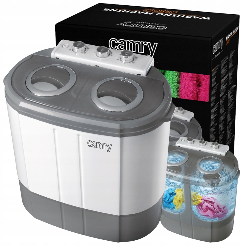Pralka Wirnikowa Z Wirówką Typu Frania 2KOMORY Domowa Turystyczna Przenośna