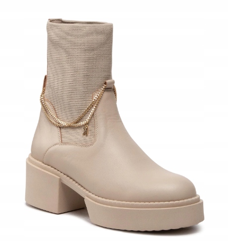 Kotníkové Boty Karino 4402 Béžová Velikost 40