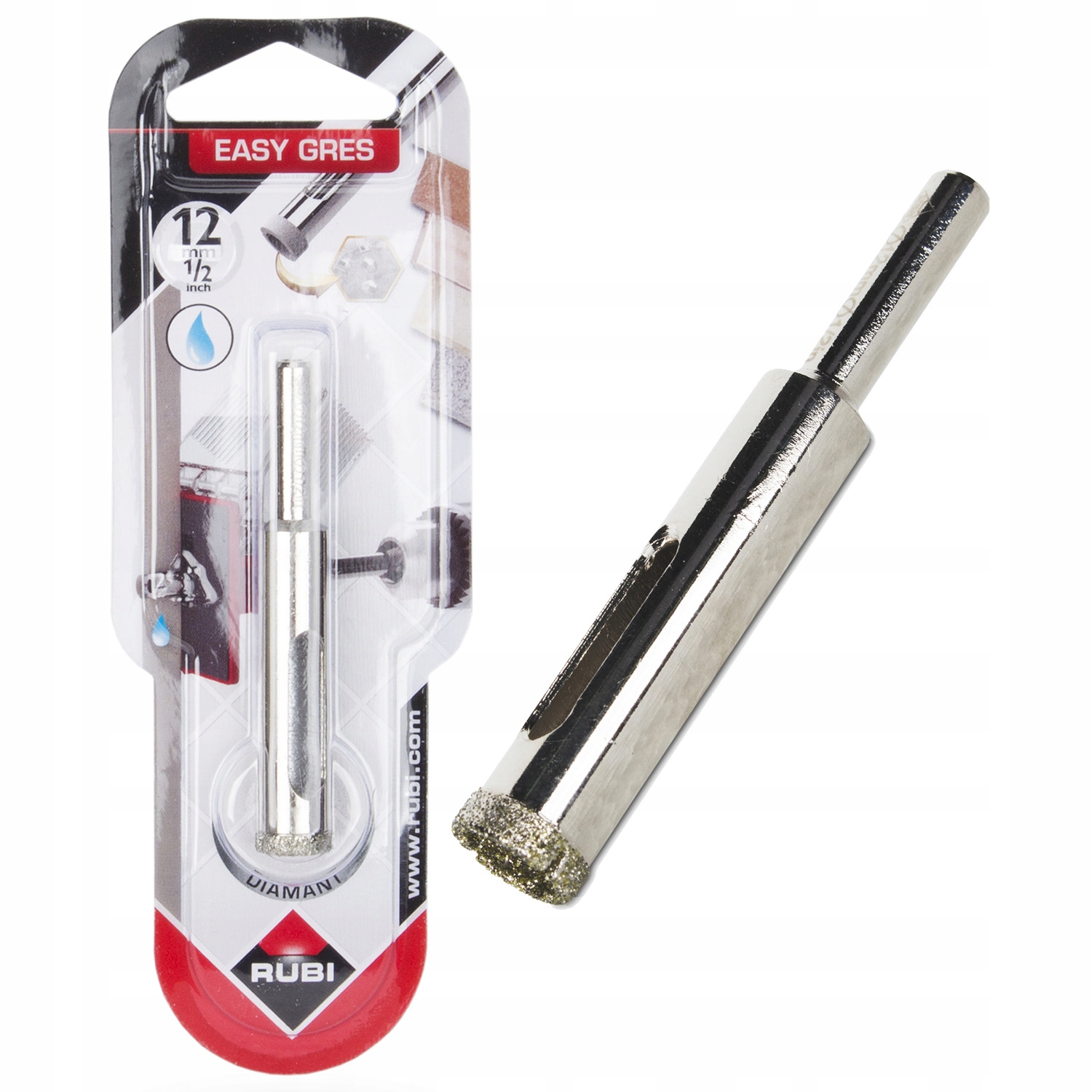 

Rubi wiertło diamentowe Ø 12 mm na mokro Easy Gres