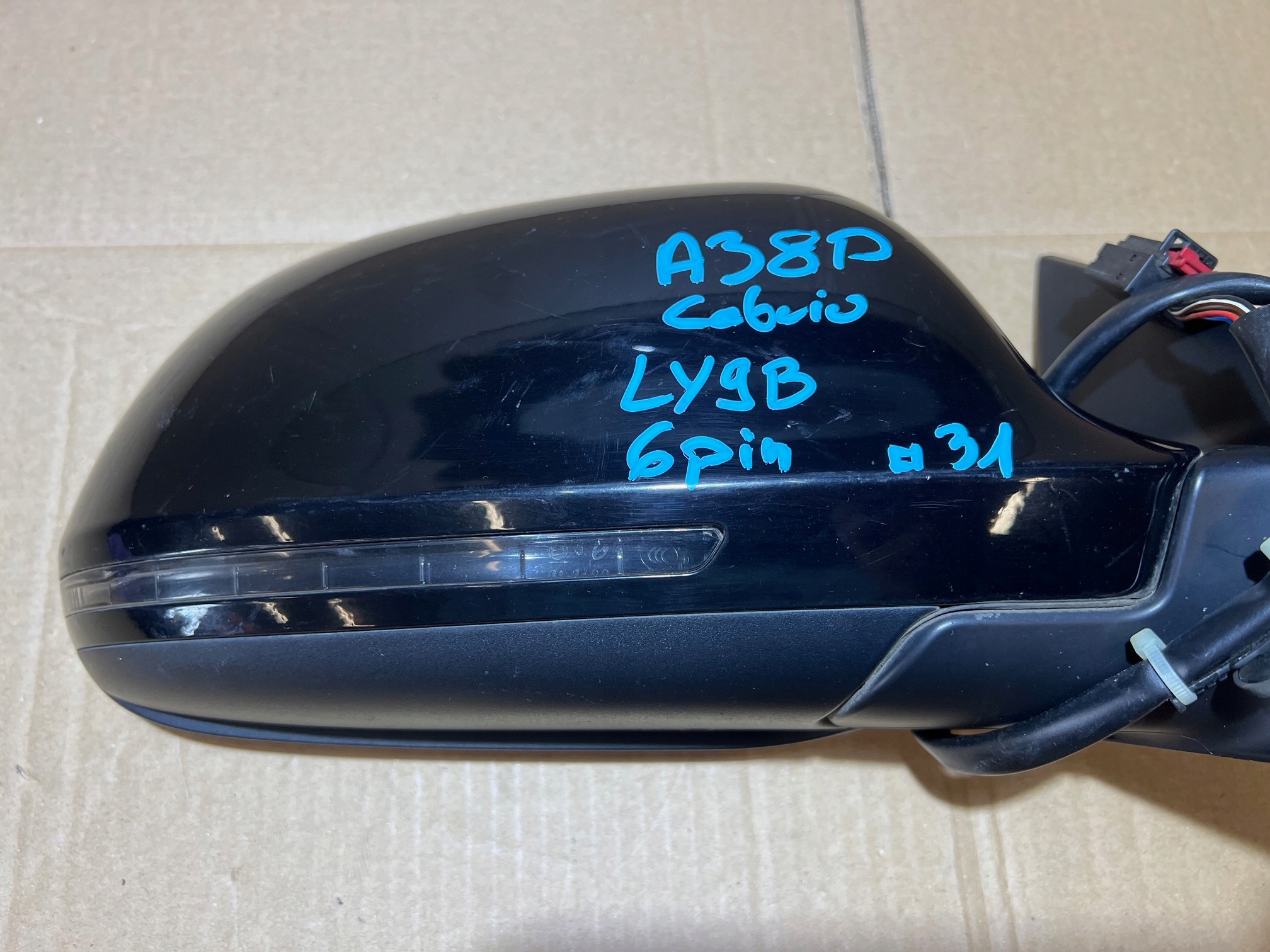 AUDI A3 8P LIFT CABRIO LY9B mirror right 6PIN
