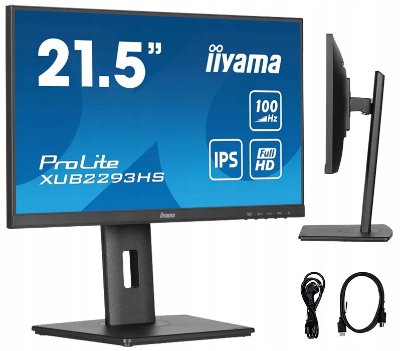 Monitor iiyama ProLite XU2293HS-B6 22 Ips Led 1ms 100hz /hdmi Dp/ Has