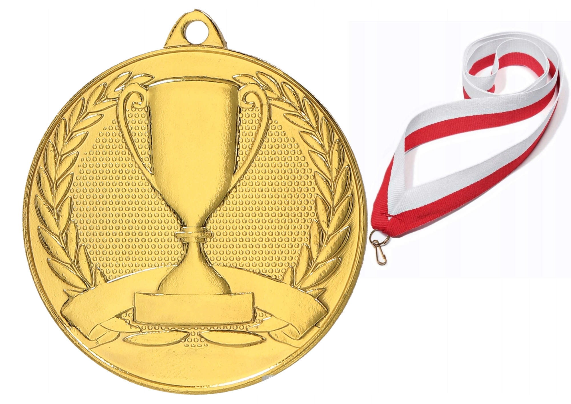 MEDAL ZŁOTY OGÓLNY PUCHREK 50 MM, 3 KOLORY + WSTĄŻKA GRATIS