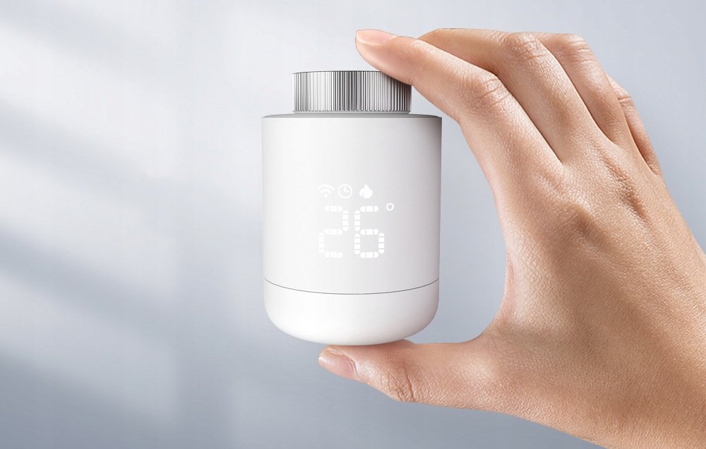AVATTO INTELIGENTNA GŁOWICA TERMOSTATYCZNA GRZEJNIKA TERMOSTAT TRV16 Zigbee Kolor biały