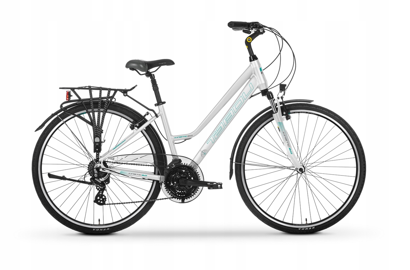 Rower trekkingowy Tabou Kinetic 2.0 rama 17" koło 28 " biało-turkusowy 2025