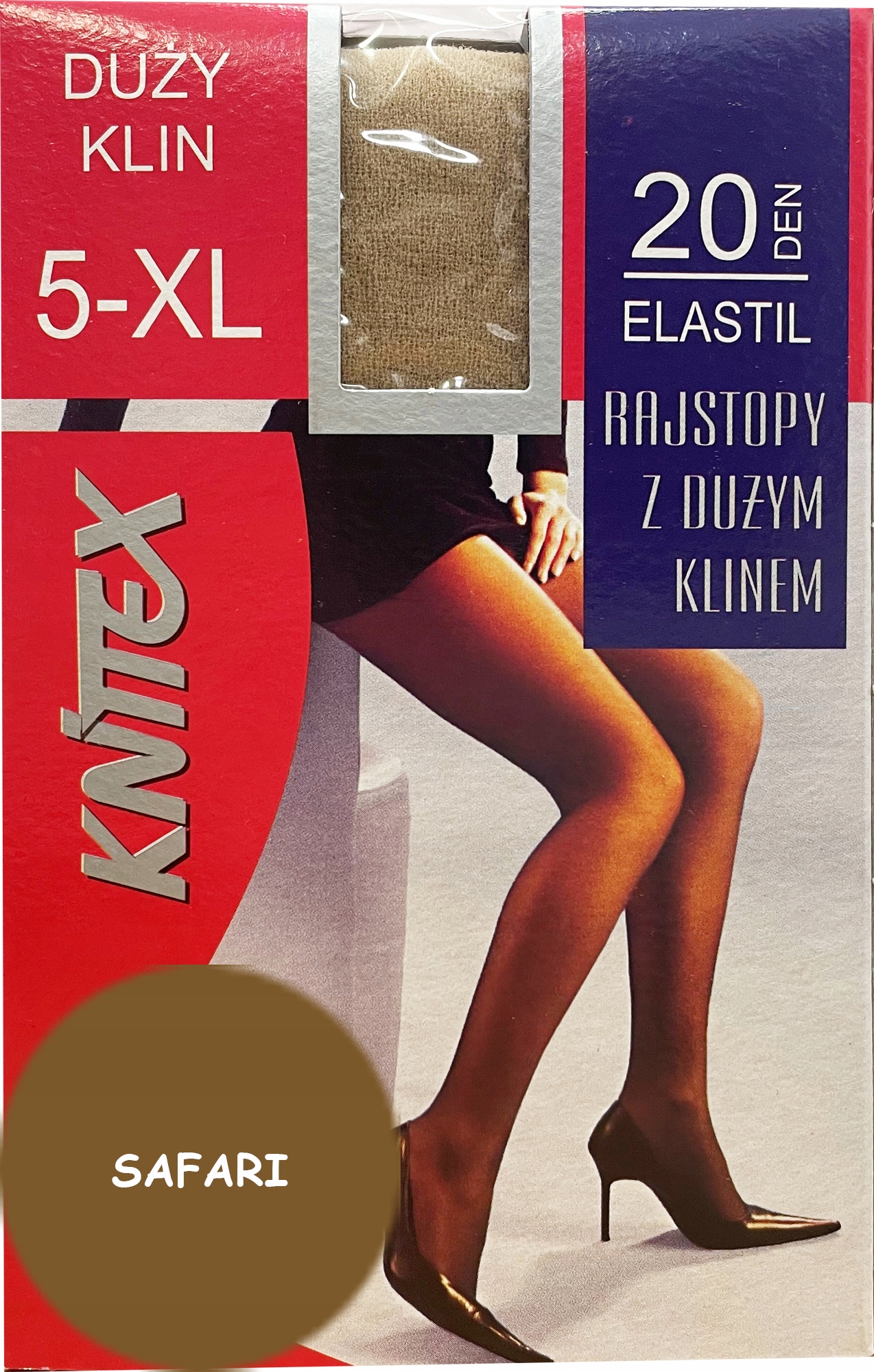

Knittex rajstopy Elastil 20 den Safari 5 XL