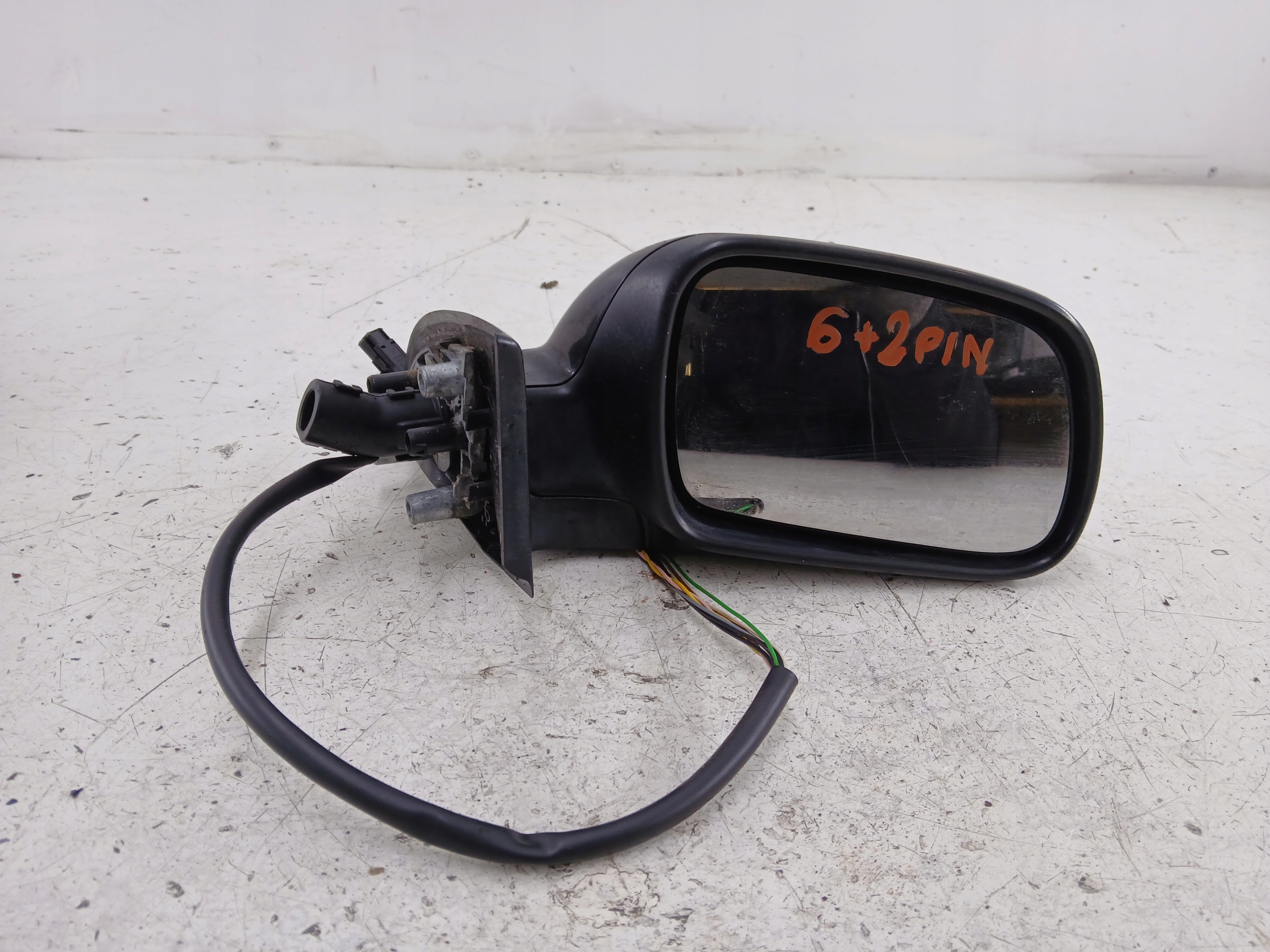 PEUGEOT 307 mirror right 8 PIN black,