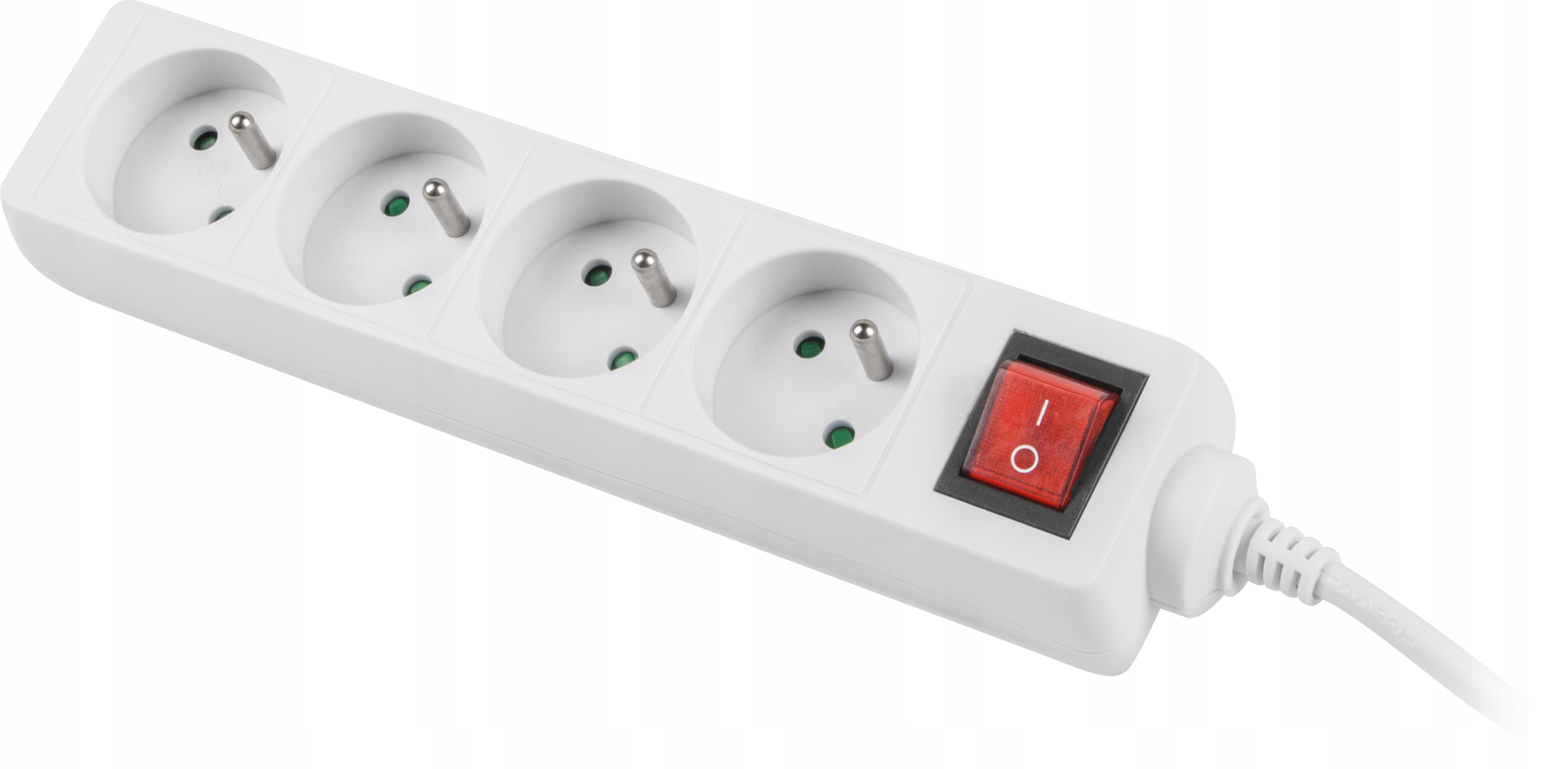 Listwa zasilająca Lanberg PS1-04E-0150-W 4G 1,5 m