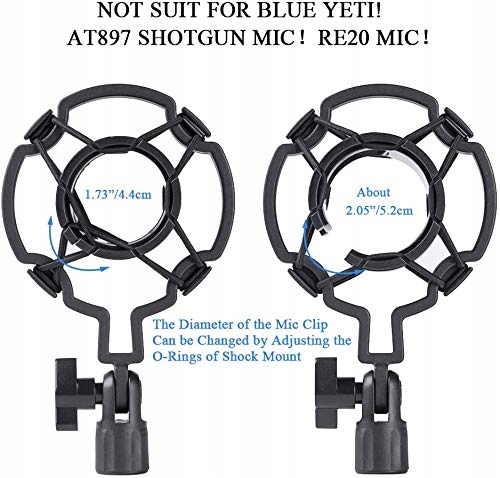 HAUEA Regulowany Stojak Mikrofonowy Kompatybilny Z Blue Yeti — miniatura 6