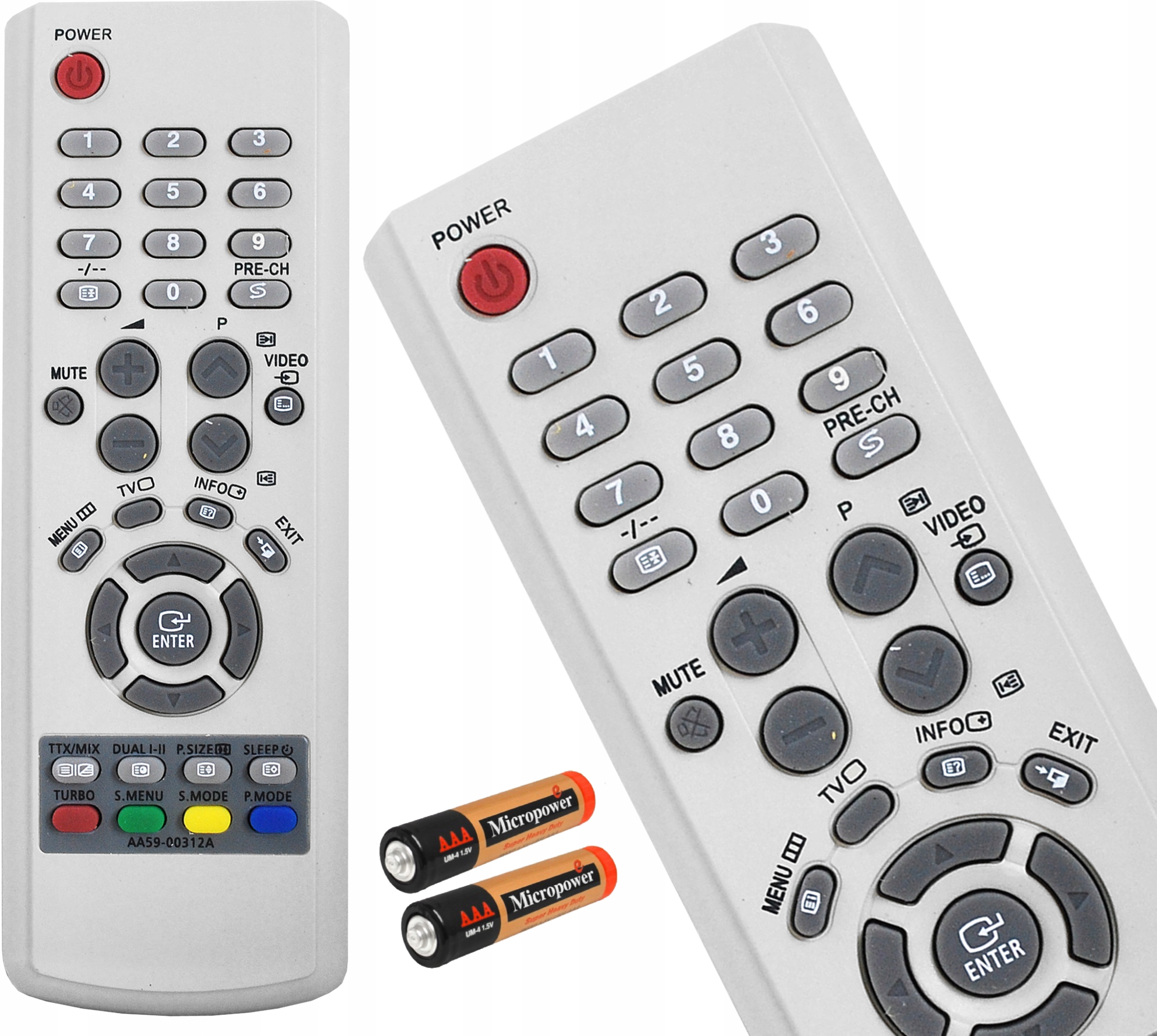 PILOT DO TV SAMSUNG UNIWERSALNY BATERIE MODEL 4459-00312A