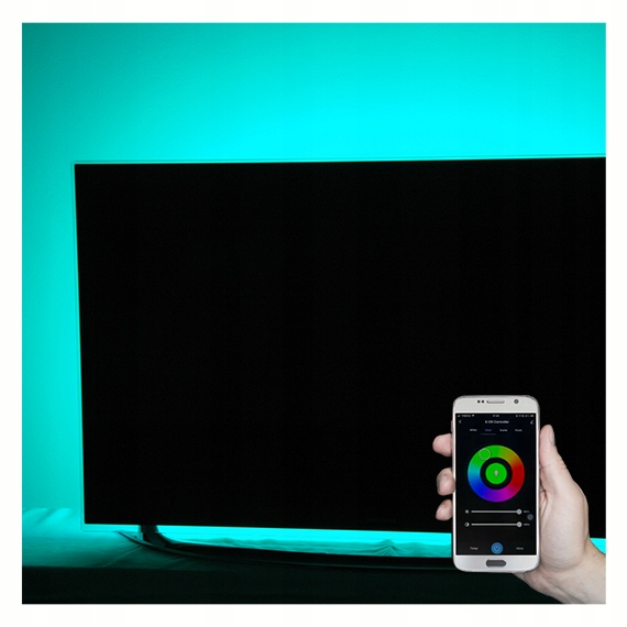 podświetlenie LED telewizora RGB 60'' Wi-Fi Kod producenta PODSW-TV/LED/RGB/WIFI/60