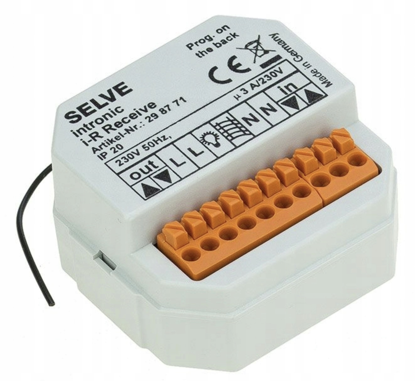 Rádiový přijímač s ovladačem Selve i-R Receive Iveo pro venkovní rolety