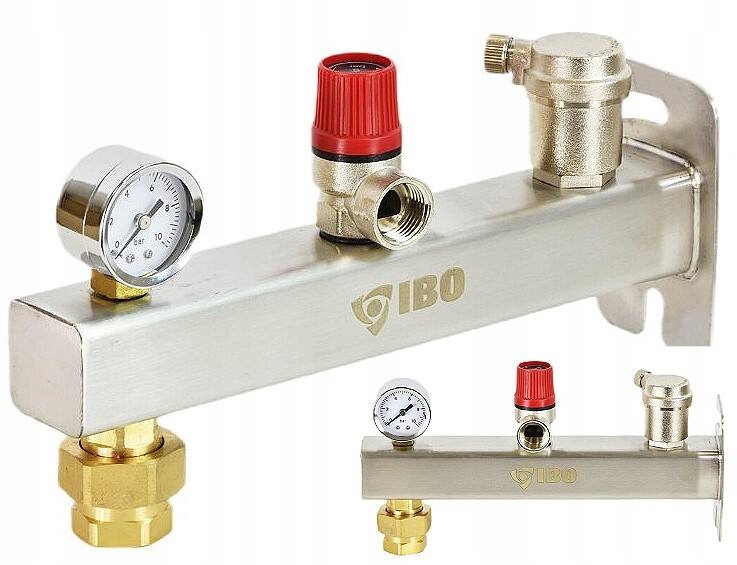 Bezpečnostní skupina 6 barů Ibo Igb Inox bezpečnostní systém pro instalaci