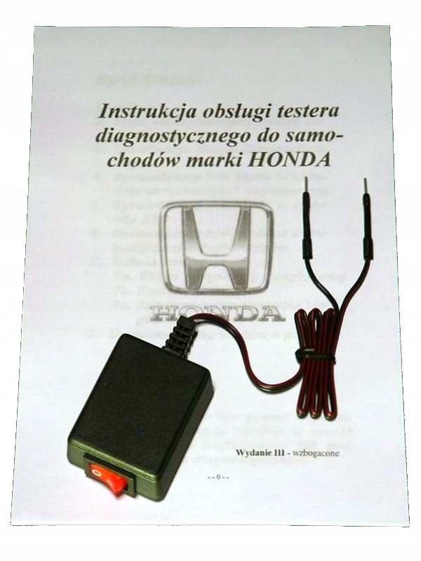 Tester diagnostyczny Honda (modele: 1986-2004)