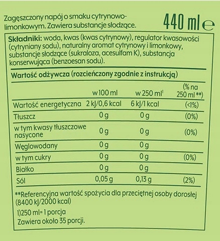 SODASTREAM koncentrat do wody gazowanej 7Up FREE Marka SodaStream