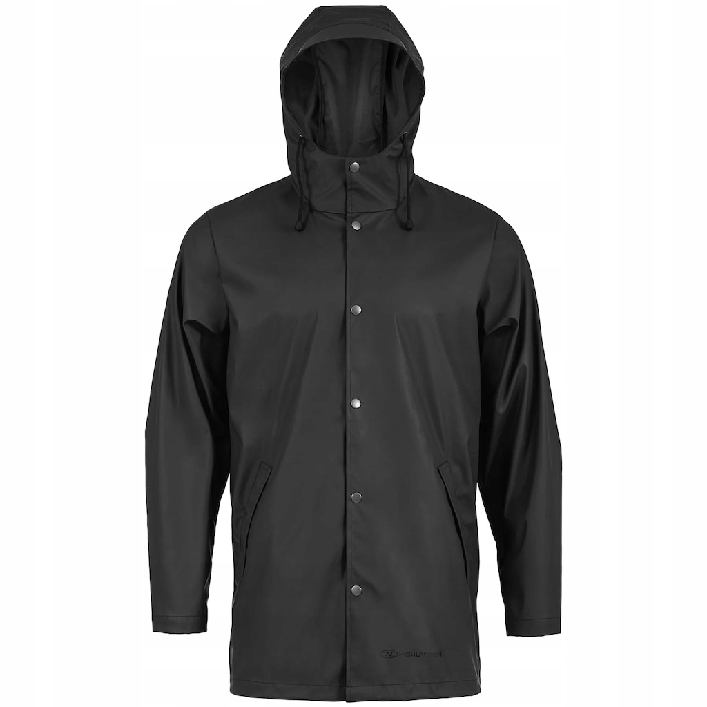 Pláštěnka Highlander Outdoor Lighthouse Rain Jacket Black Xs