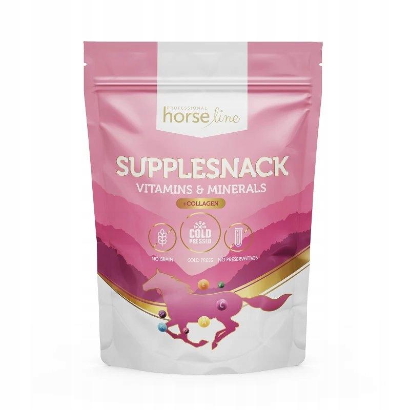 HorseLinePro Supplesnack Witaminy i Minerały Kolagen 1,5 kg
