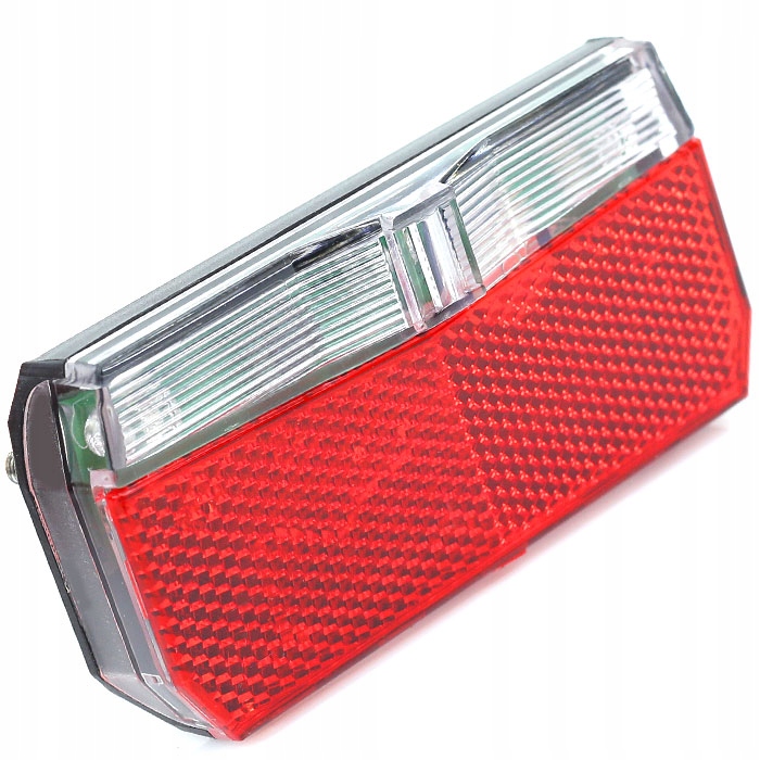 

Lampka rowerowa tył na bagażnik z podtrzymaniem