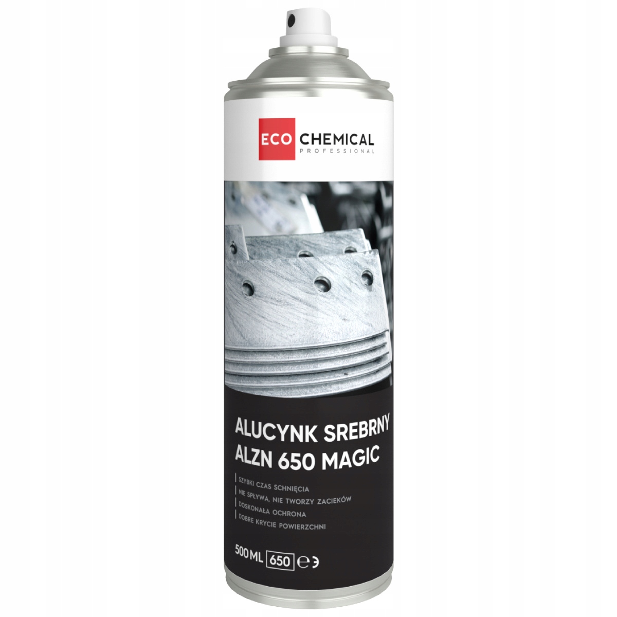 Alucynk W Sprayu Srebrny Z Opiłkami Alzn 650 EcoChemical 500ml