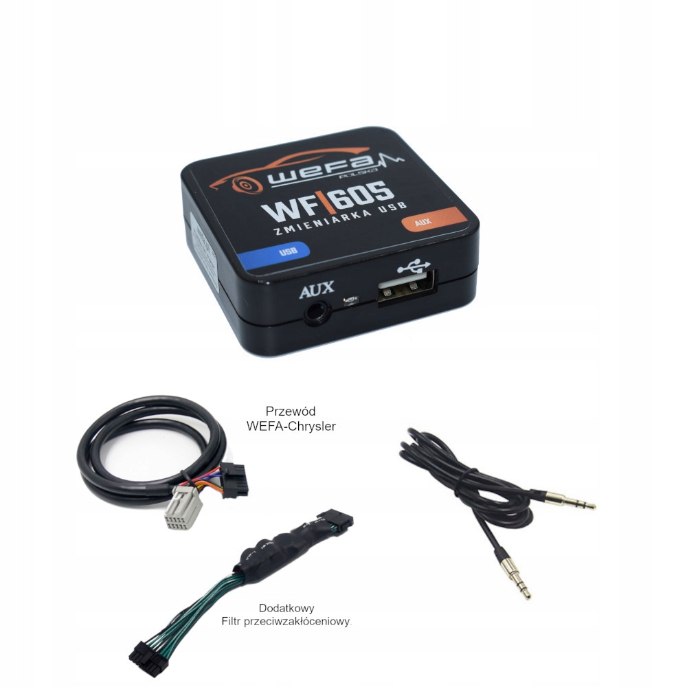 Zmieniarka USB 3.0 MP3 FLAC JEEP CHRYSLER DODGE Kod producenta WF605 chr