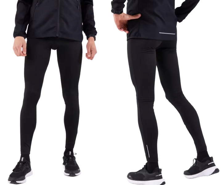 Ocieplane Getry Męskie Legginsy Do Biegania L