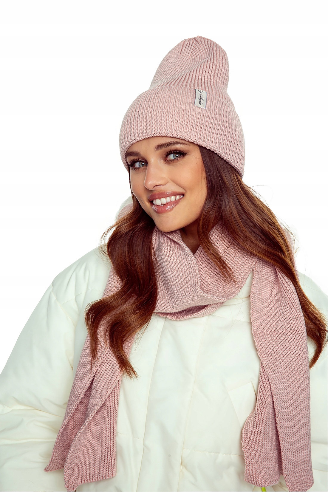 CZAPKA DAMSKA KOBIECA BEANIE JESIENNA ZIMOWA FUKSJA RÓŻ Materiał dominujący akryl