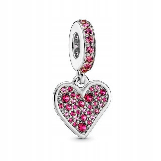 Stříbrný přívěsek Ag 925 rhodiované srdce IM0600123CH