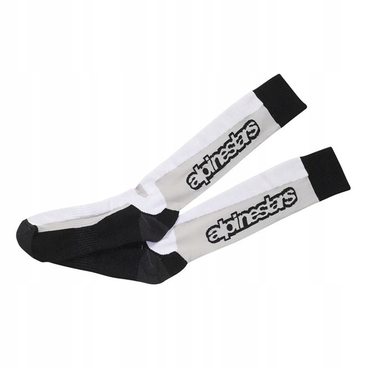 Skarpety skarpetki termoaktywne motocyklowe ALPINESTARS Touring białe S-M