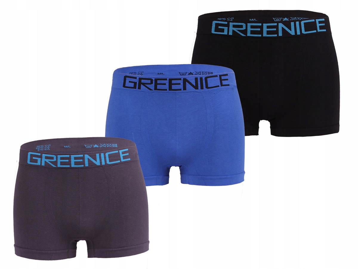 

3x Duże Majtki Męskie Bezszwowe Bokserki Premium