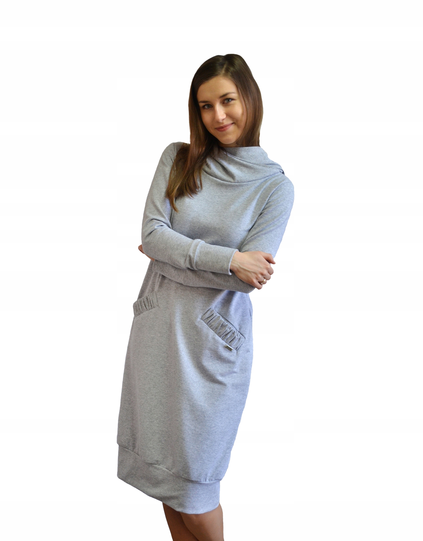 Dresowa sukienka MIDI XXL-44