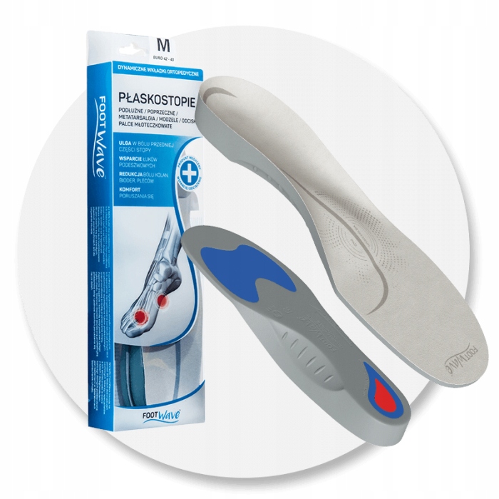 

Wkładki Dynamiczne ortopedyczne Płaskostopie 35-38