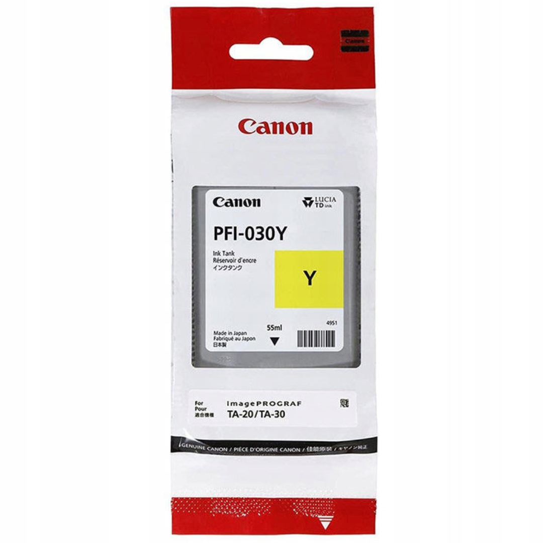 Canon PFI-030Y 3492C001 Žltá atramentová kazeta do tlačiarní Canon imagePROGRAF Ta/tm
