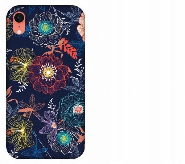 

Etui pokrowiec iPhone Xr Tropical floral kwiaty