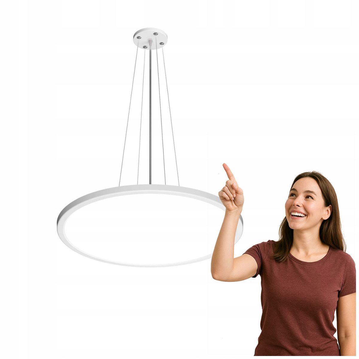 Závěsná Led lampa 36W Manito PND-72843-480R-36W-WH Italux