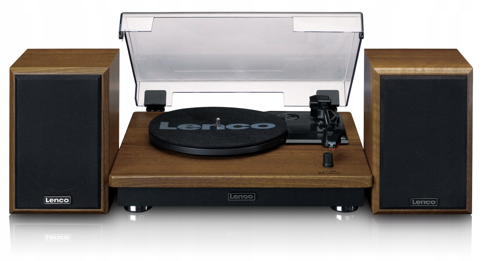 Gramofón s reproduktormi Lenco LS-100WD hnedý