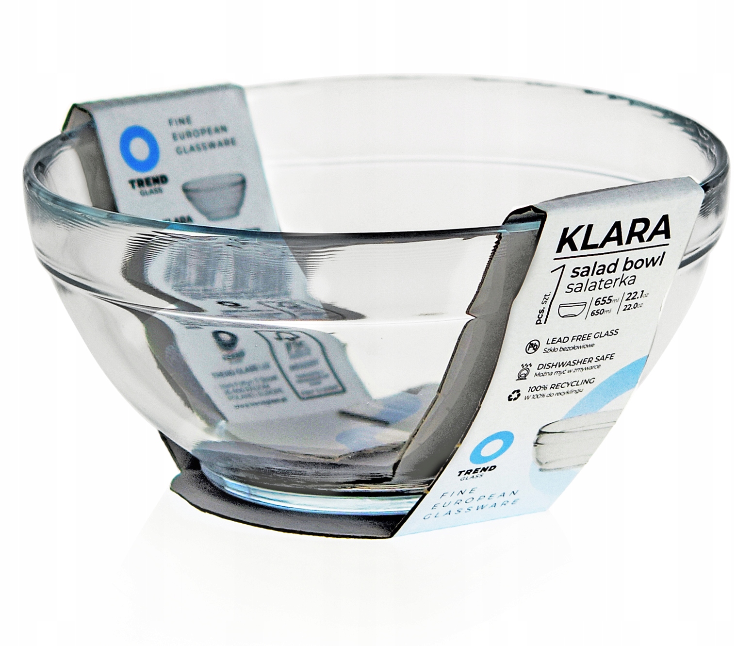 

Mała szklana salaterka TrendGlass Klara 14cm
