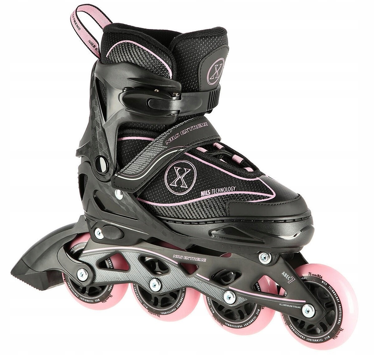 Nils Extreme rolki regulowane z kauczukowymi kołami NA11008