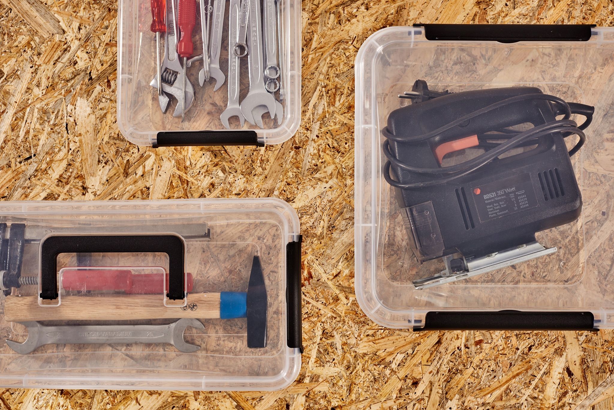 Pojemnik kosz pudełko do przechowywania 6l Kolor czarny przezroczysty