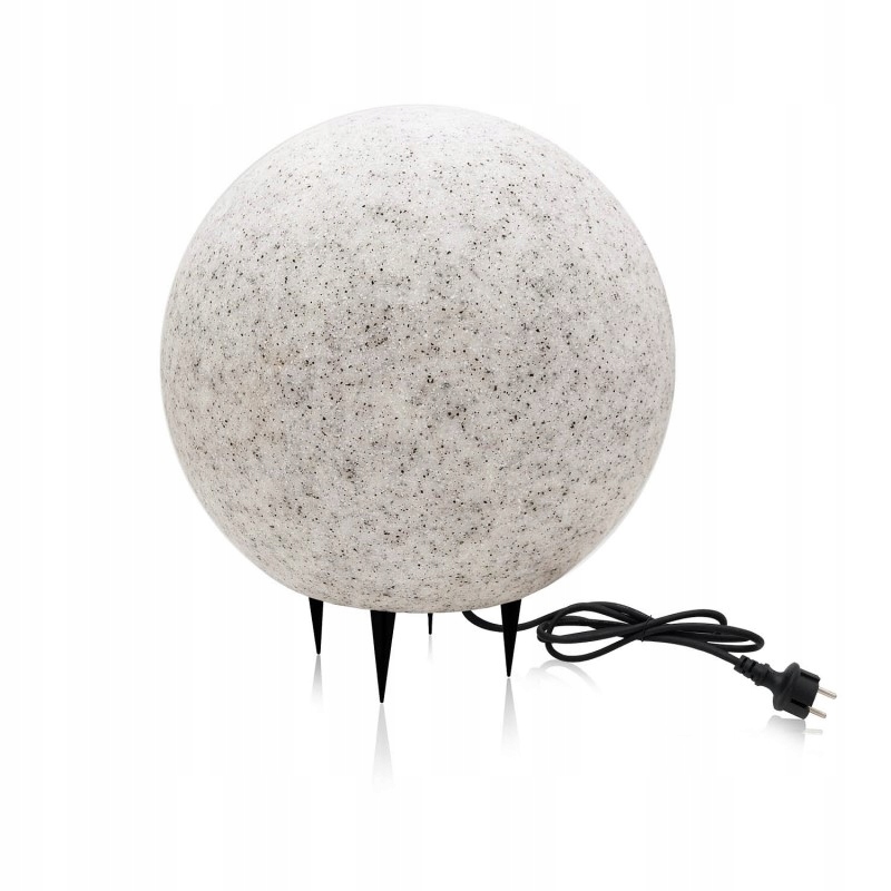 Záhradná Svietiaca Lampa Veľká Stojaca Guľa E27