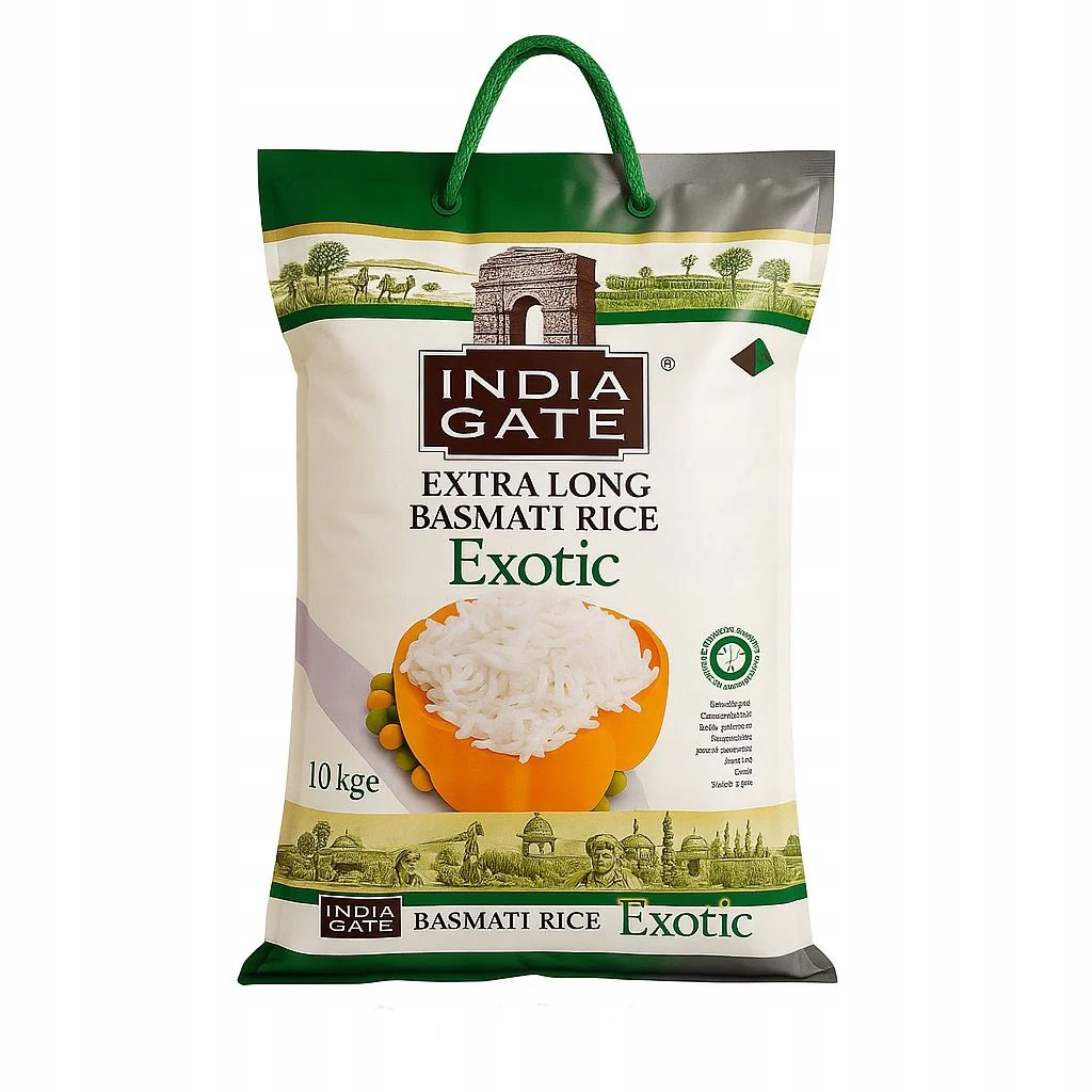 Levně Rýže basmati extra dlouhá India Gate Exotic 10 kg dlouhá sypká zrna